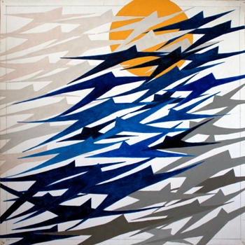 Untitled, Painting by Jeff Mistri, Acrylic on Paper, 20 X 20 inches